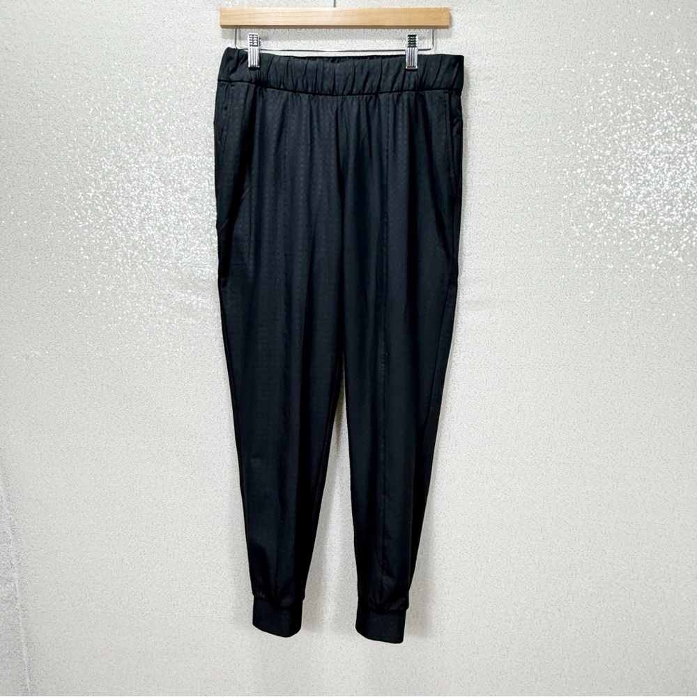 Nike Women’s Dri-Fit Golf Pants UV UPF 40+ Standard Fit Black Grid Pattern - Picture 3 of 12